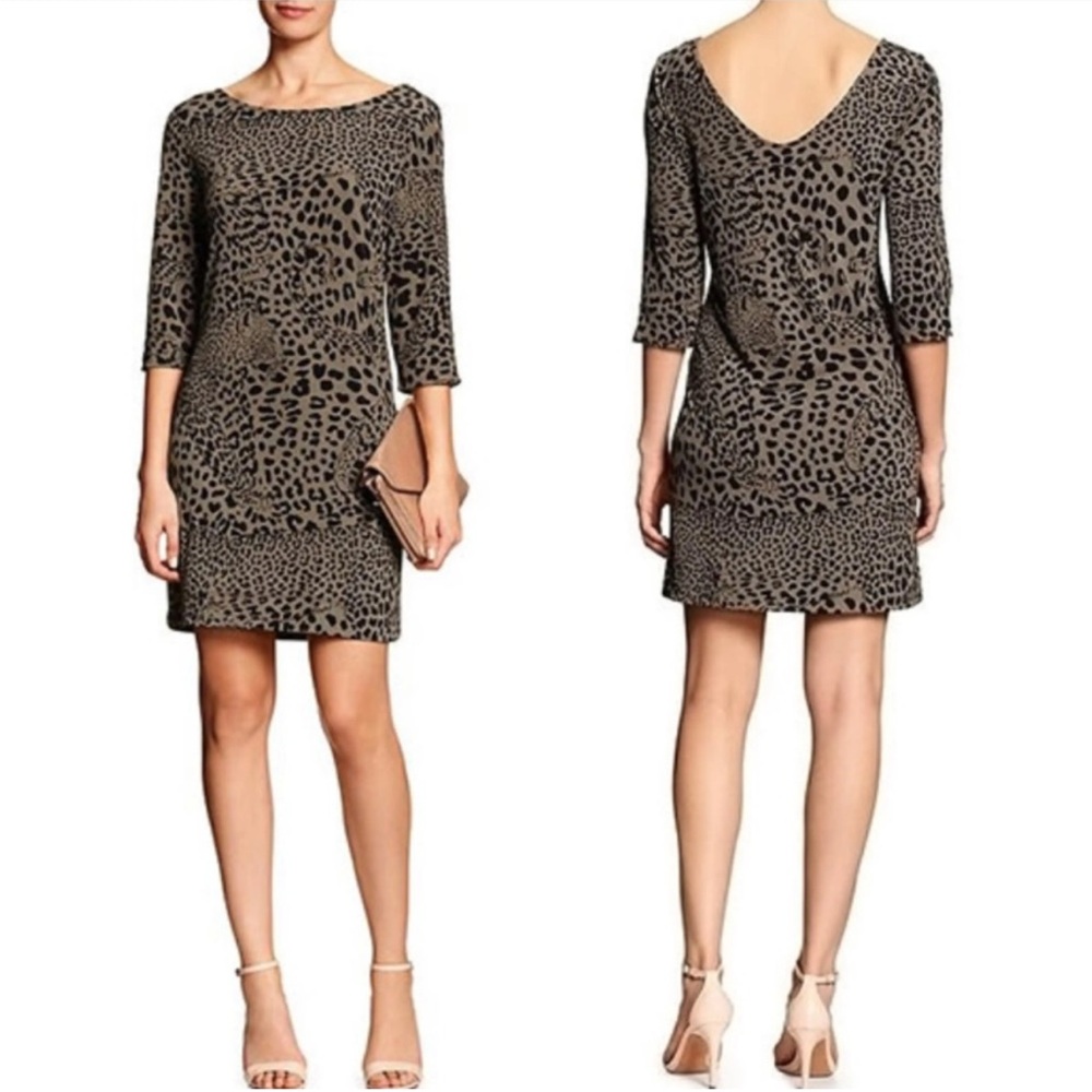 Banana Republic Leopard Above Knee Dress